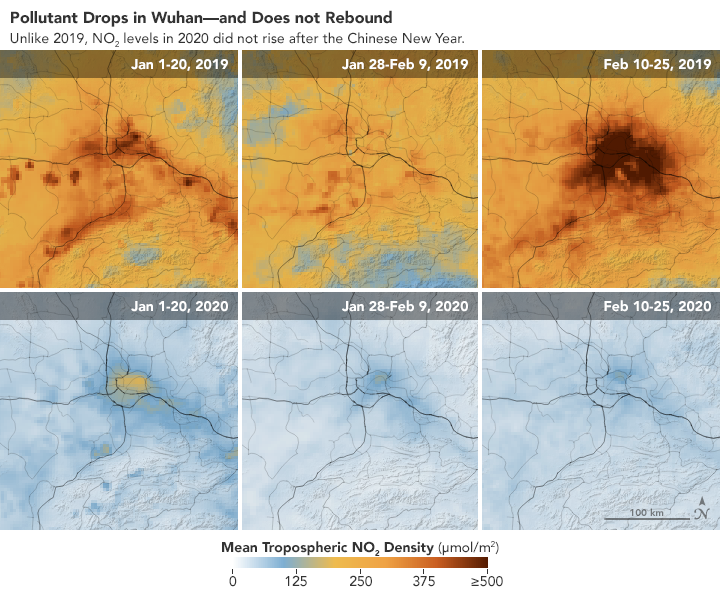 NASA images show drop in pollution over China during coronavirus quarantine - image