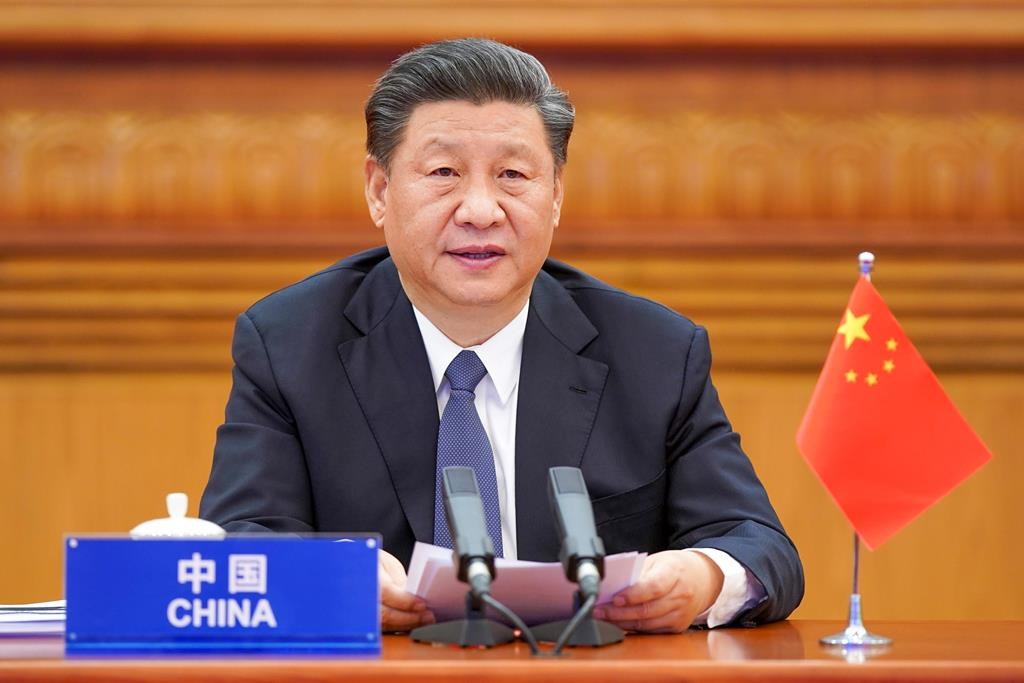 In this photo released by Xinhua News Agency, Chinese President Xi Jinping attends the G20 Extraordinary Virtual Leaders' Summit on COVID-19 via video link in Beijing, capital of China, March 26, 2020.