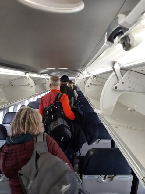 Passengers were held on the tarmac at the Kamloops Airport on Sunday after a passenger reported feeling sick.