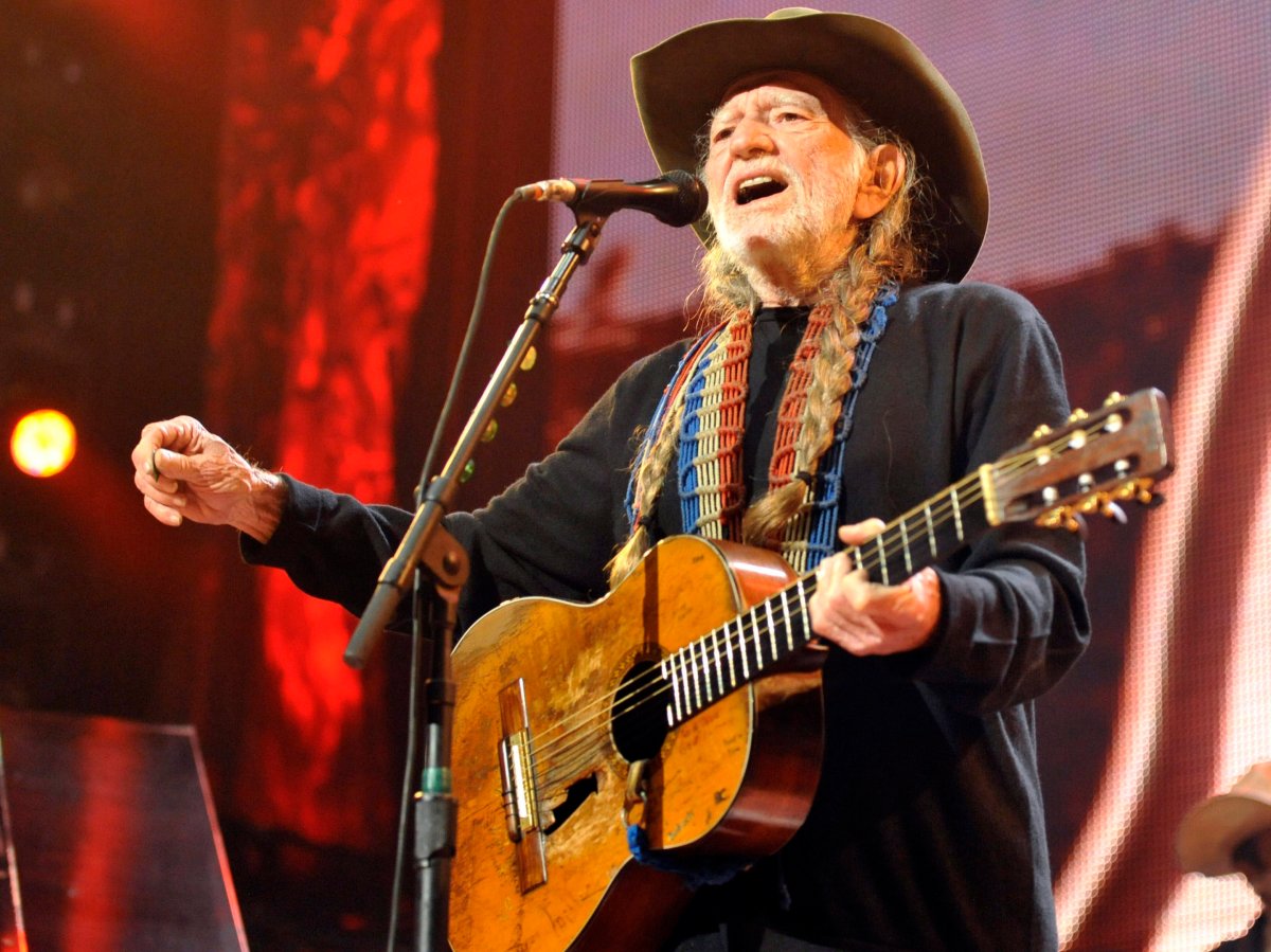 Willie Nelson performing live.