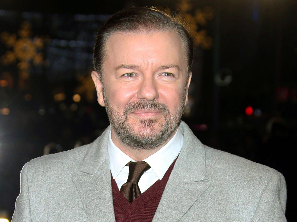Actor Ricky Gervais poses for photographers upon arrival for the premiere of the film 'Night at the Museum, Secret of the Tomb' in London on Dec. 15, 2014.