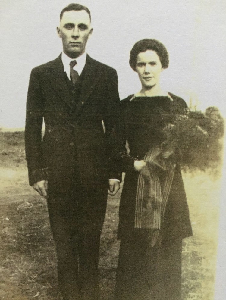 Jemima Westcott is pictured with late husband Reginald in a family handout photo.