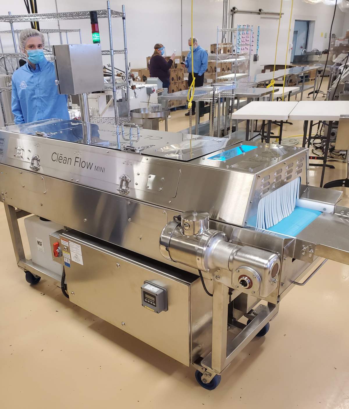 A Clean Flow Healthcare Mini used to sanitize N95 masks for front-line workers is shown in this undated handout image. 