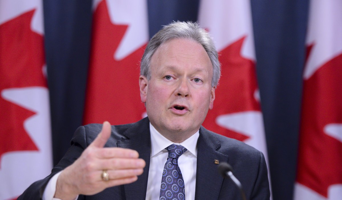 Bank of Canada governor Stephen Poloz takes part in a press conference at the National Press Theatre in Ottawa on Friday, March 13, 2020. Canada's top central banker says that monetary stimulus on the scale that the country is seeing now must ultimately reach the average Canadian to help an economic recovery from the COVID-19 crisis. THE CANADIAN PRESS/Sean Kilpatrick.