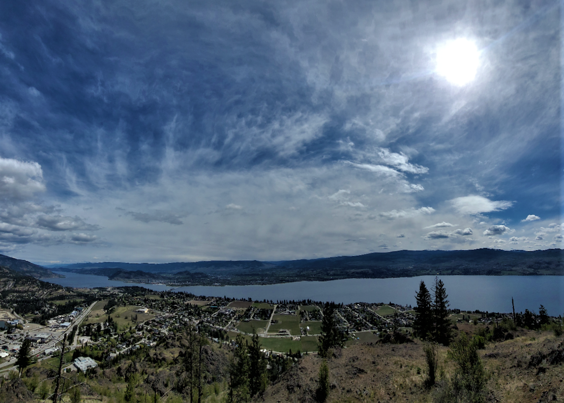 A view from the north summit of Mount Boucherie in West Kelowna.