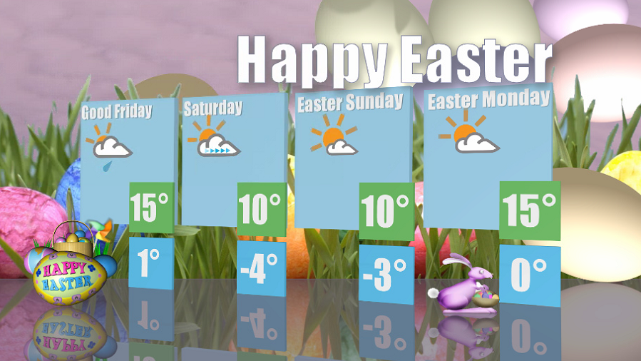 A significant cool down is on the way for Easter.