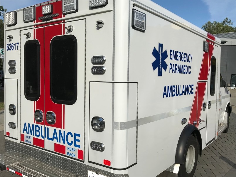 Delta police are investigating the theft of three catalytic converters from ambulances.