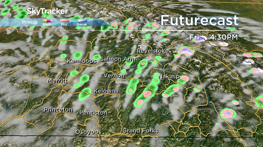 Clouds begin bubbling up Friday afternoon.
