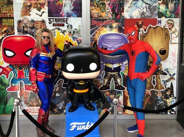 ComicTraders.ca sends superheroes to residents doors to wish kids in Calgary a happy birthday amid COVID-19 pandemic.