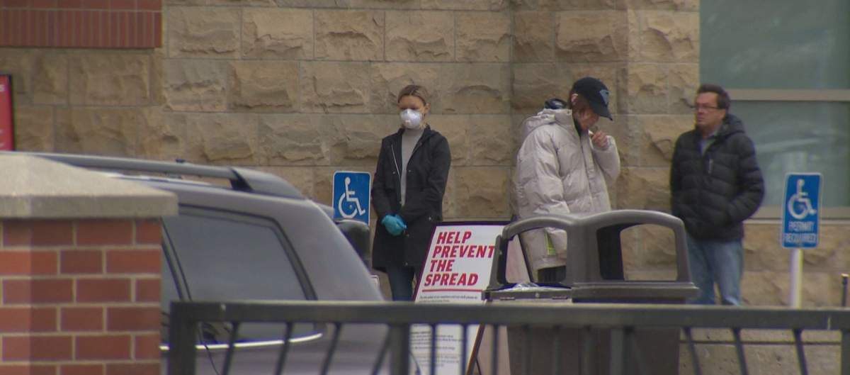 Calgary Midtown Co-op pictured on April 18, 2020, in the midst of the COVID-19 pandemic.