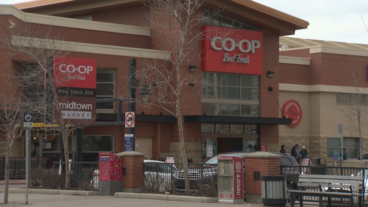 Calgary's Midtown Co-op is pictured on April 18, 2020.