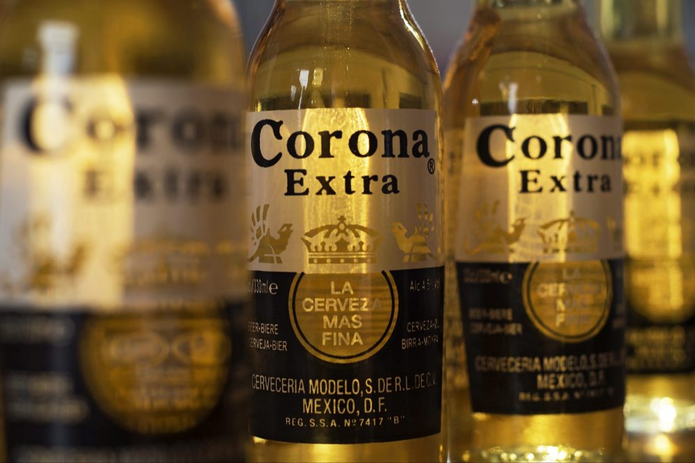 Bottles of Corona beer are shown in this Sept. 28, 2016 file photo.