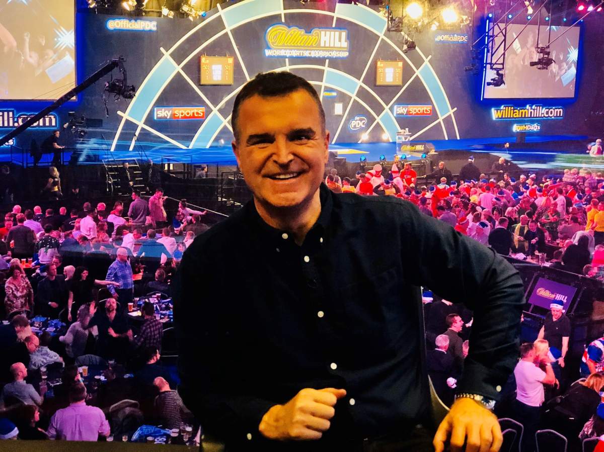 SKY TV Sports presenter Dave Clark.