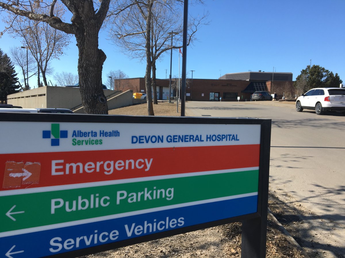 The Devon General Hospital in Devon, Alta. on Thursday. April 16, 2020. 