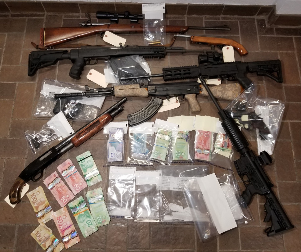 A Dieppe man was arrested Wednesday after an alleged incident at a home on Copp Street. Police say they found crystal methamphetamine, cash and guns in a search of the home.