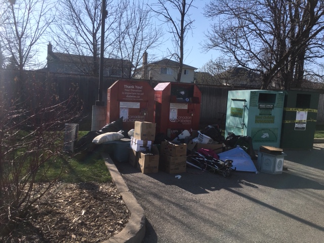 The City of Hamilton is removing donation bins, which have become a flashpoint for illegal dumping during the coronavirus pandemic.