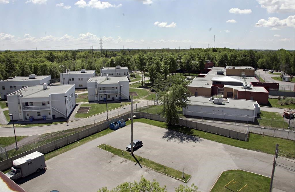 An overhead view of the women's prison in Joliette, Que., on June 1, 2005. A federal inmate in Quebec who contracted COVID-19 has filed a class action lawsuit over Correctional Service Canada's handling of the pandemic.