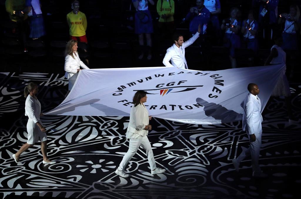 The Commonwealth Games flag is carried into Carrara Stadium for the opening ceremony for the 2018 Commonwealth Games on the Gold Coast, Australia, Wednesday, April 4, 2018. The city of Hamilton, Ont. is considering, and building, a bid for the 2030 Commonwealth Games, which would be a century after Hamilton held the first edition - the 1930 British Empire Games. THE CANADIAN PRESS/AP-Mark Schiefelbein.