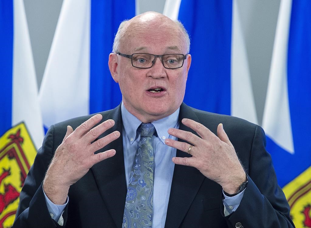 Dr. Robert Strang, chief medical officer of health, provides an update on health system preparations in Nova Scotia for the coronavirus that causes COVID-19, in Halifax on Friday, March 6, 2020.