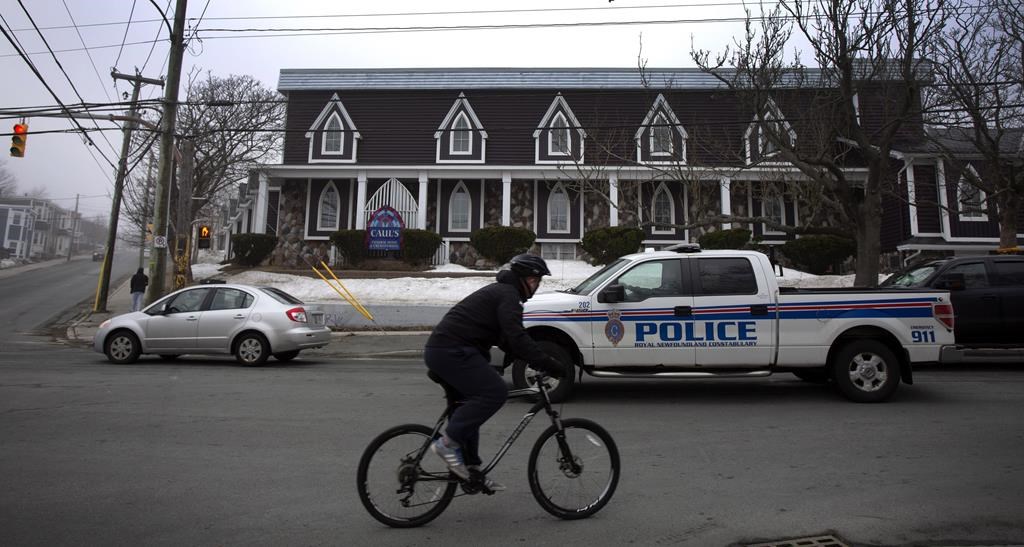 Caul's Funeral Home is shown in St. John's, Nfld., on Friday, April 3, 2020. A reopening plan presented Thursday will see Newfoundland and Labrador loosen some public health restrictions on May 11 — as long as COVID-19 indicators remain steady.