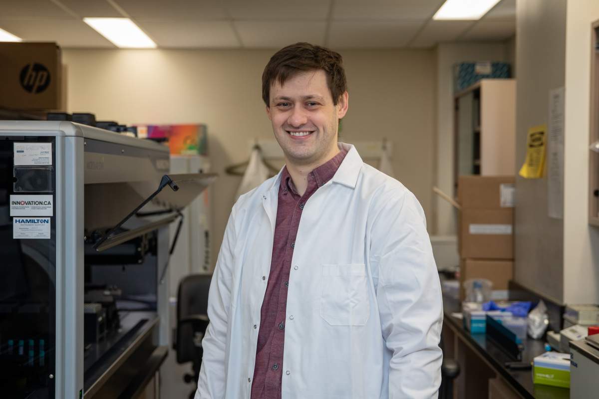 Dr. David Bulir with the Research Institute of St. Joe’s Hamilton says robotics have provided much-needed safety in testing thousands of coronavirus samples.