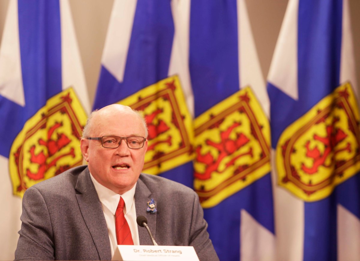 Nova Scotia's chief medical officer of health, Dr. Robert Strang, provides a COVID-19 update on April 24, 2020. 