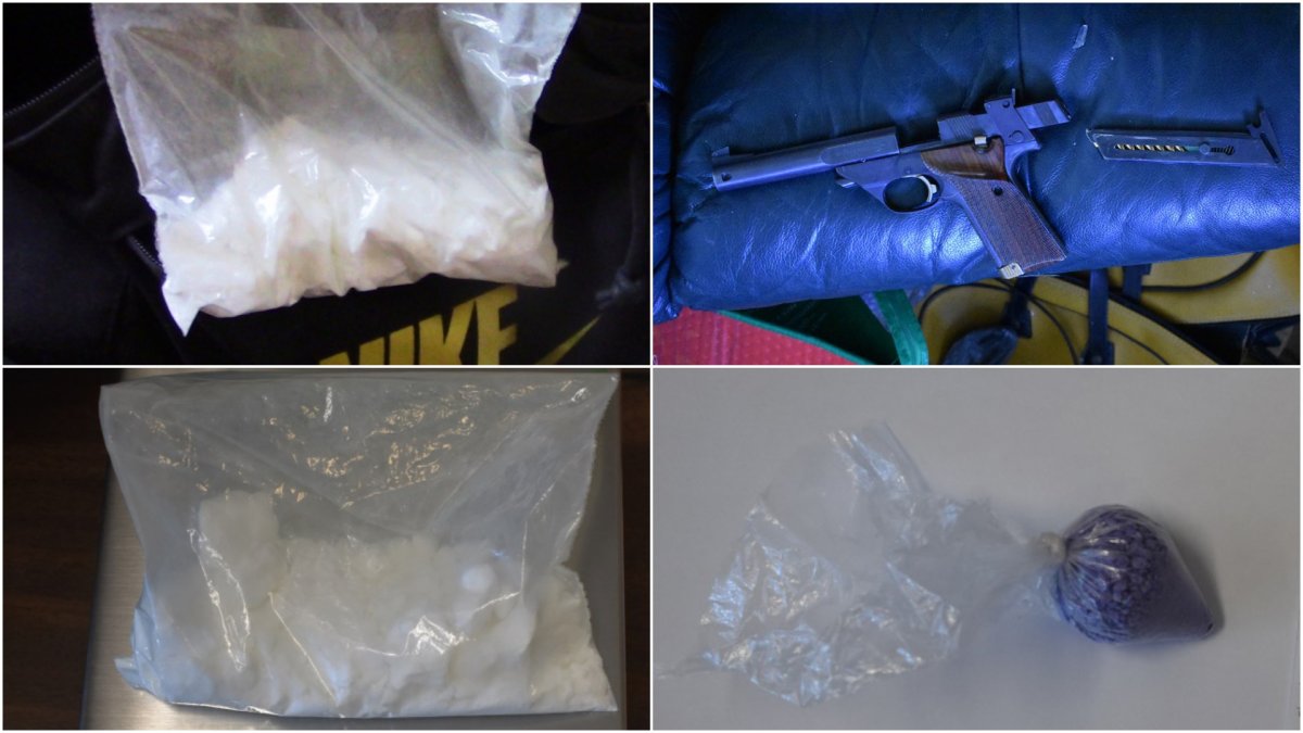 Five people have been arrested after Peterborough police seized drugs and a loaded firearm.