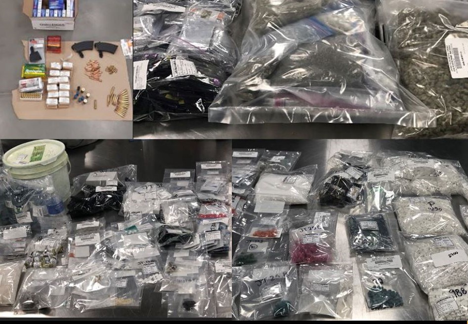 A 34-year-old man has been charged in connection with more than $750,000 worth of drugs and 11 guns were seized by Calgary police.