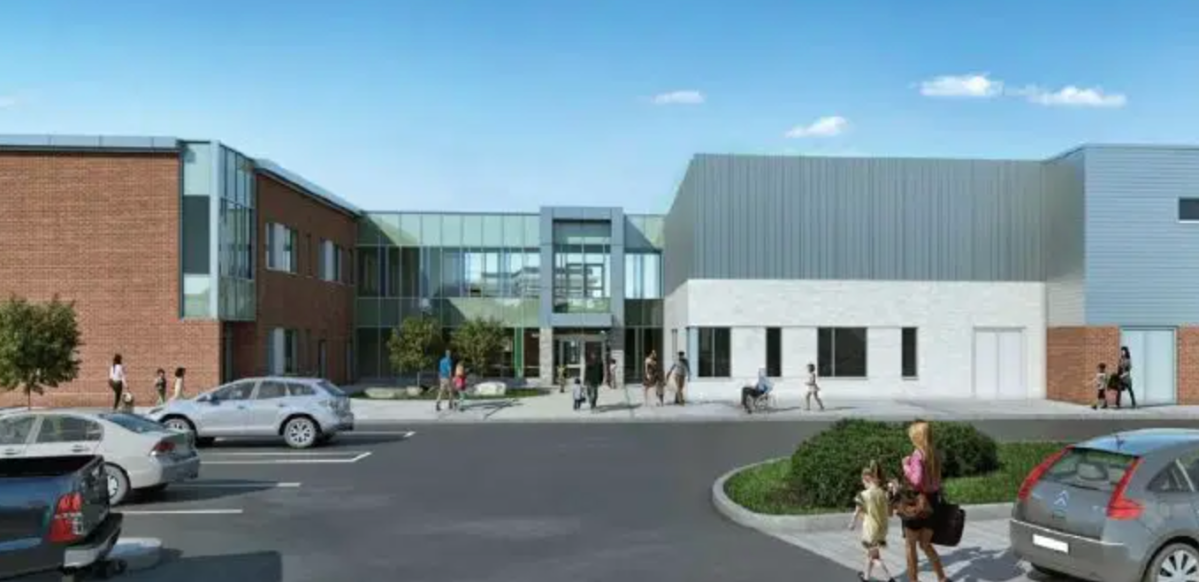 A design of East City Public School in Peterborough's east end. The school is scheduled to open in September 2021.