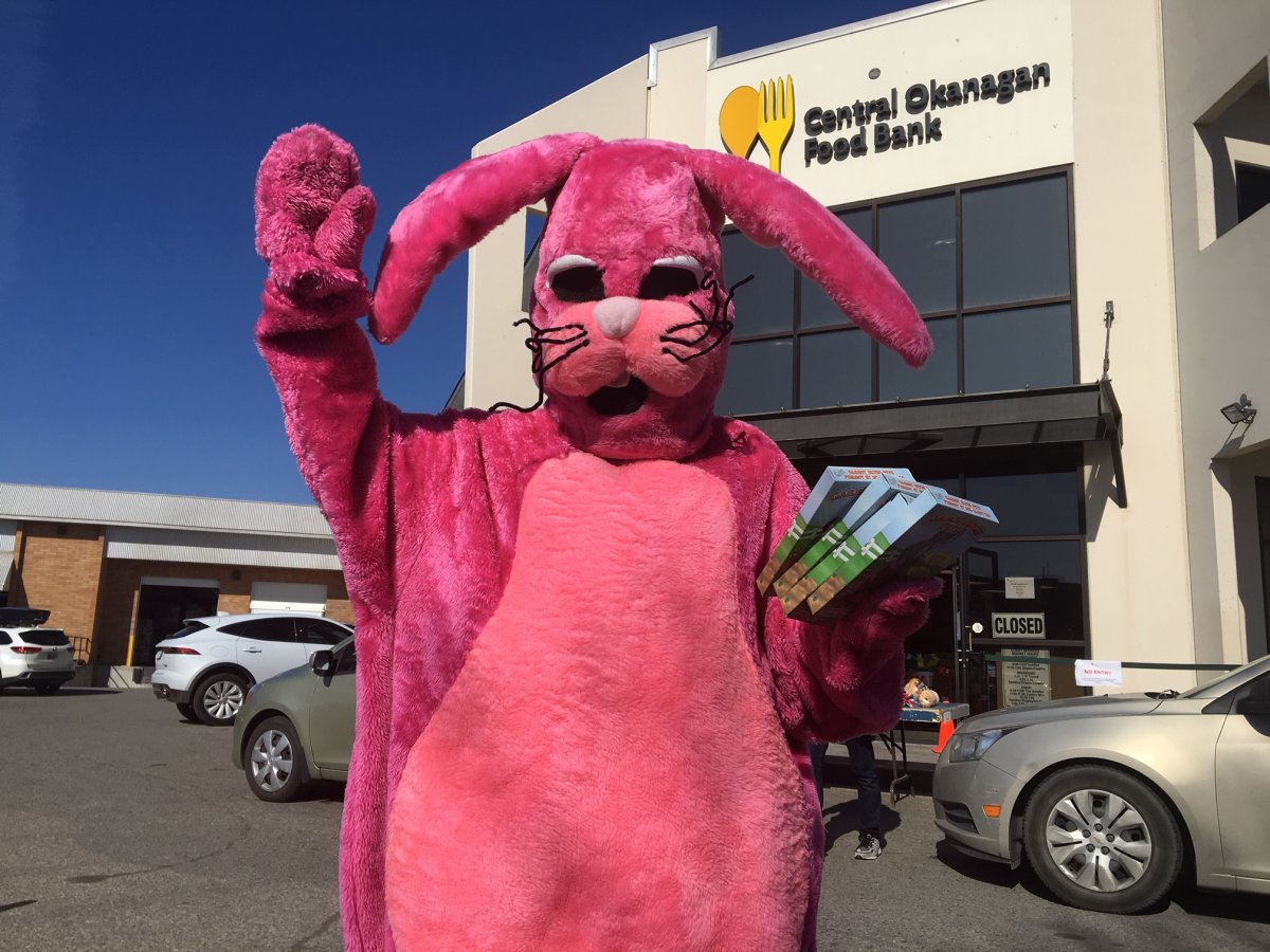 Easter arrived early at the Central Okanagan Food Bank on Thursday. The organization is helping a record number of clients due to the pandemic. 