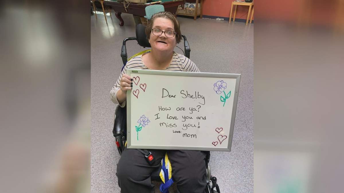 Residents at Saskatoon's Sherbrooke Community Centre are finding ways to stay connected.