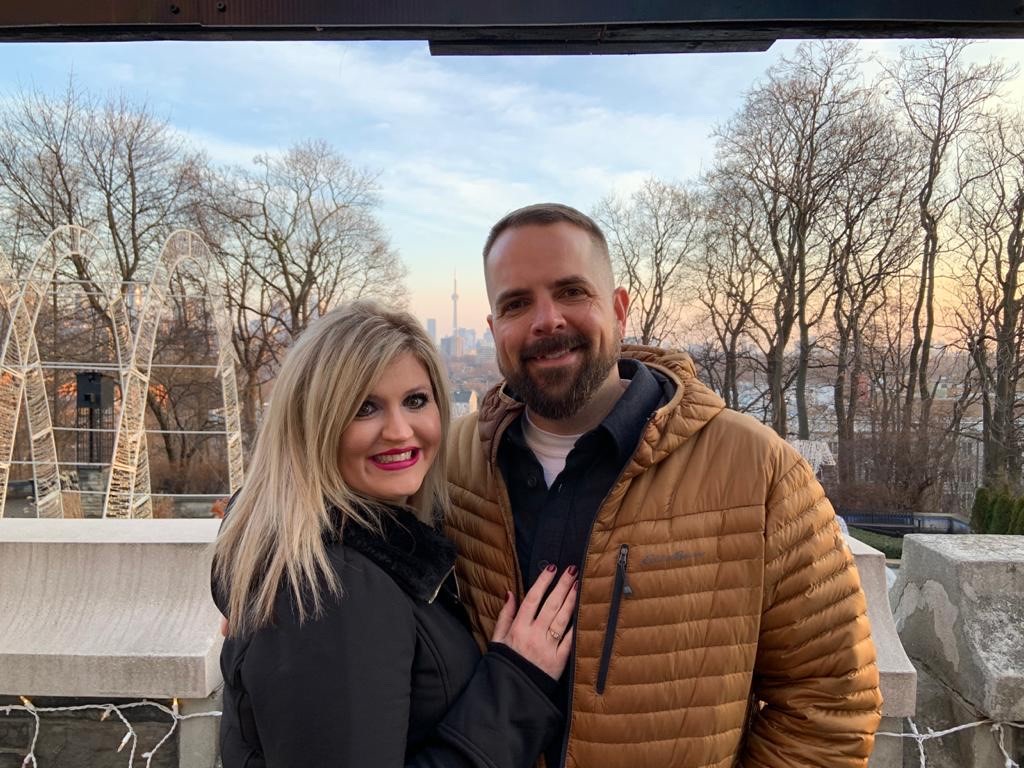 Elizabeth Sweet and Blair Wilson after they got engaged on April 21. Photo provided by Elizabeth Sweet.