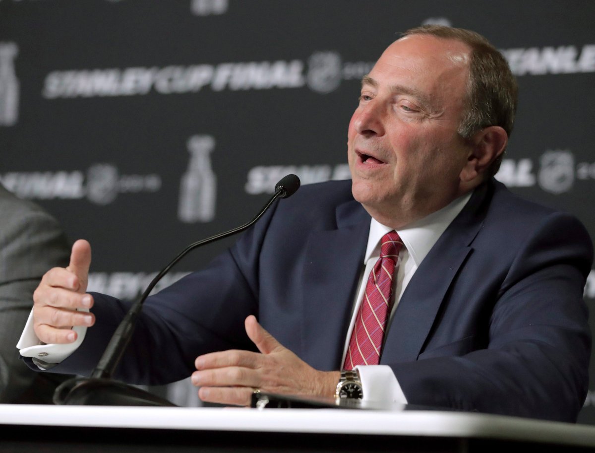 NHL Commissioner Gary Bettman says the league wants to be prepared for every option for when games resume during the COVID-19 pandemic.