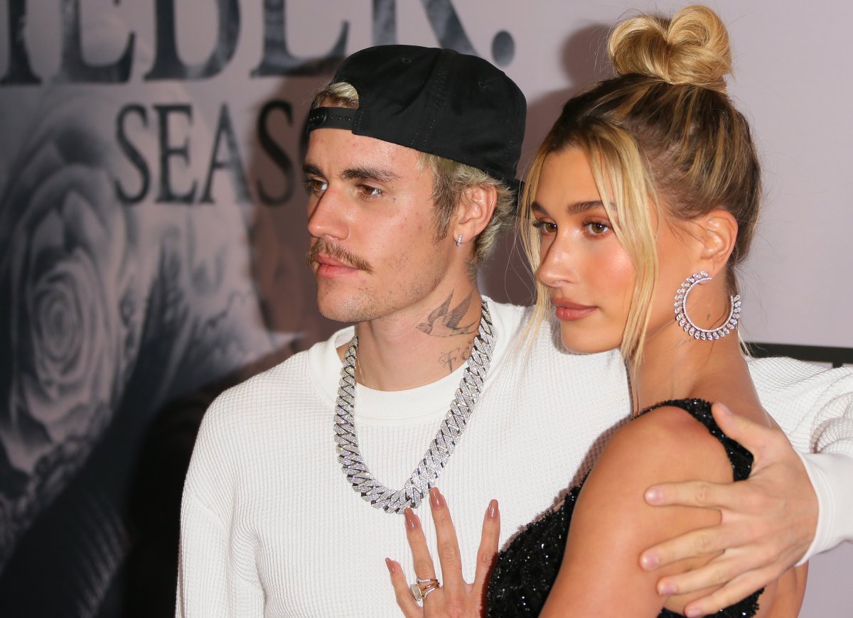 Justin Bieber and Hailey Bieber attend the premiere of YouTube Originals' 'Justin Bieber: Seasons"'at Regency Bruin Theatre on January 27, 2020 in Los Angeles, California.