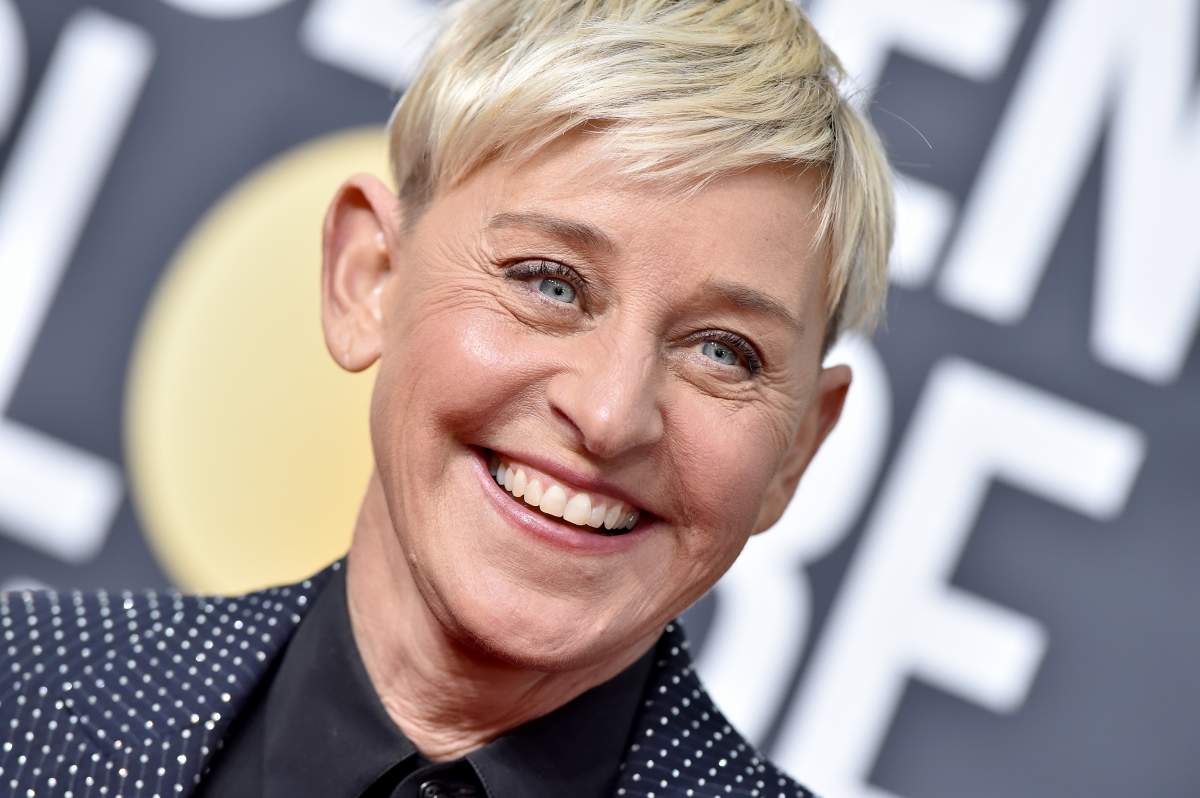 Ellen DeGeneres attends the 77th Annual Golden Globe Awards at The Beverly Hilton Hotel on January 5, 2020 in Beverly Hills, California. 