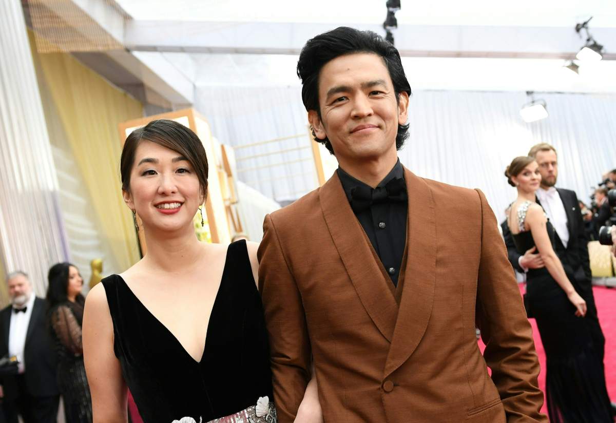 US-Korean actor John Cho and his wife actress Kerri Higuchi arrive for the 92nd Oscars at the Dolby Theatre in Hollywood, Calif., on February 9, 2020. 