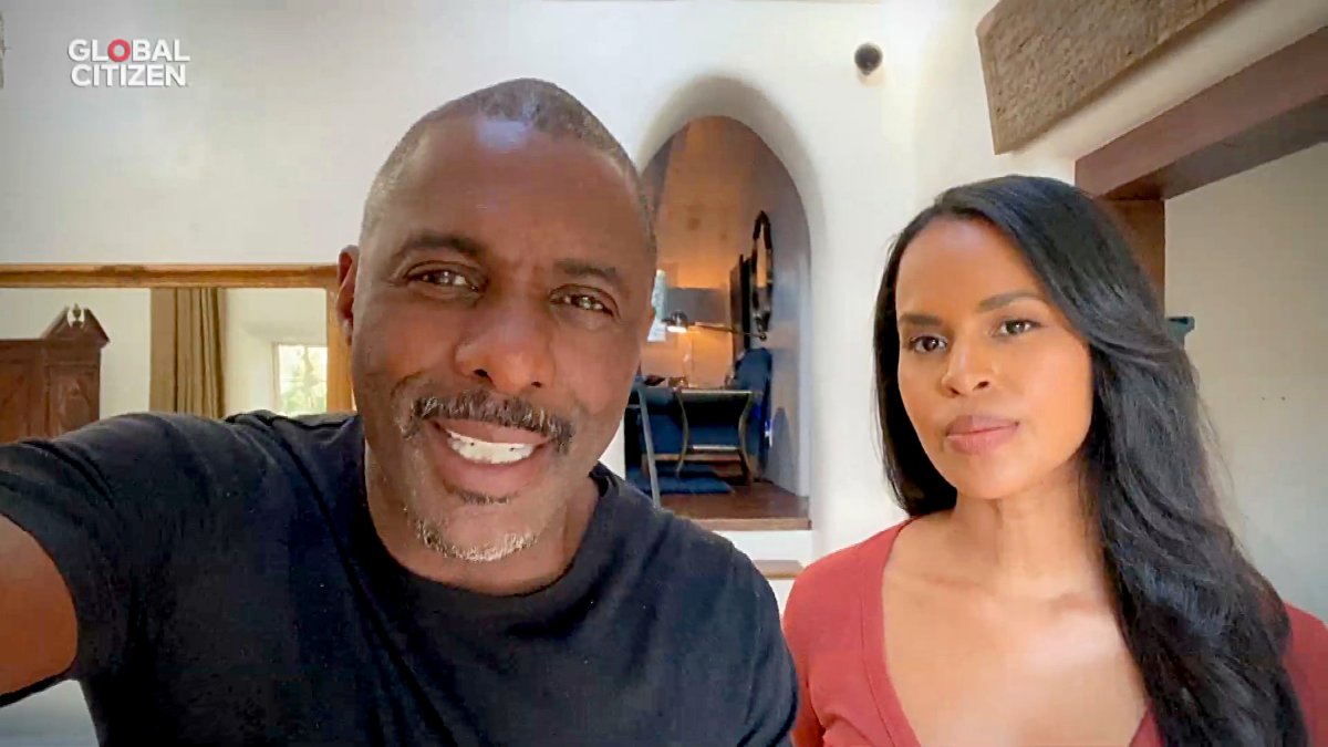 Idris Elba and Sabrina Dhowre Elba speak during 'One World: Together at Home' presented by Global Citizen on April 18, 2020.