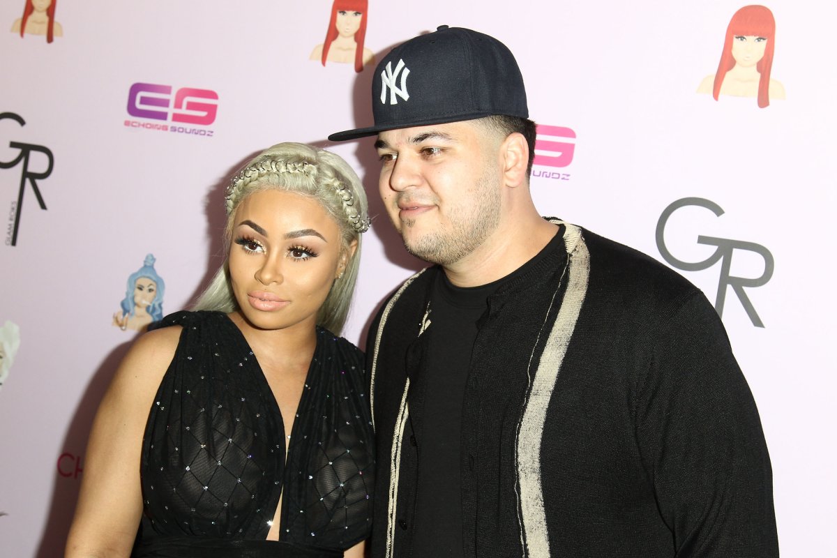 Blac Chyna and Rob Kardashian attend a birthday celebration and unveiling of her "Chymoji" Emoji Collection at the Hard Rock Cafe, Hollywood, CA on May 10, 2016 in Hollywood, Calif.  