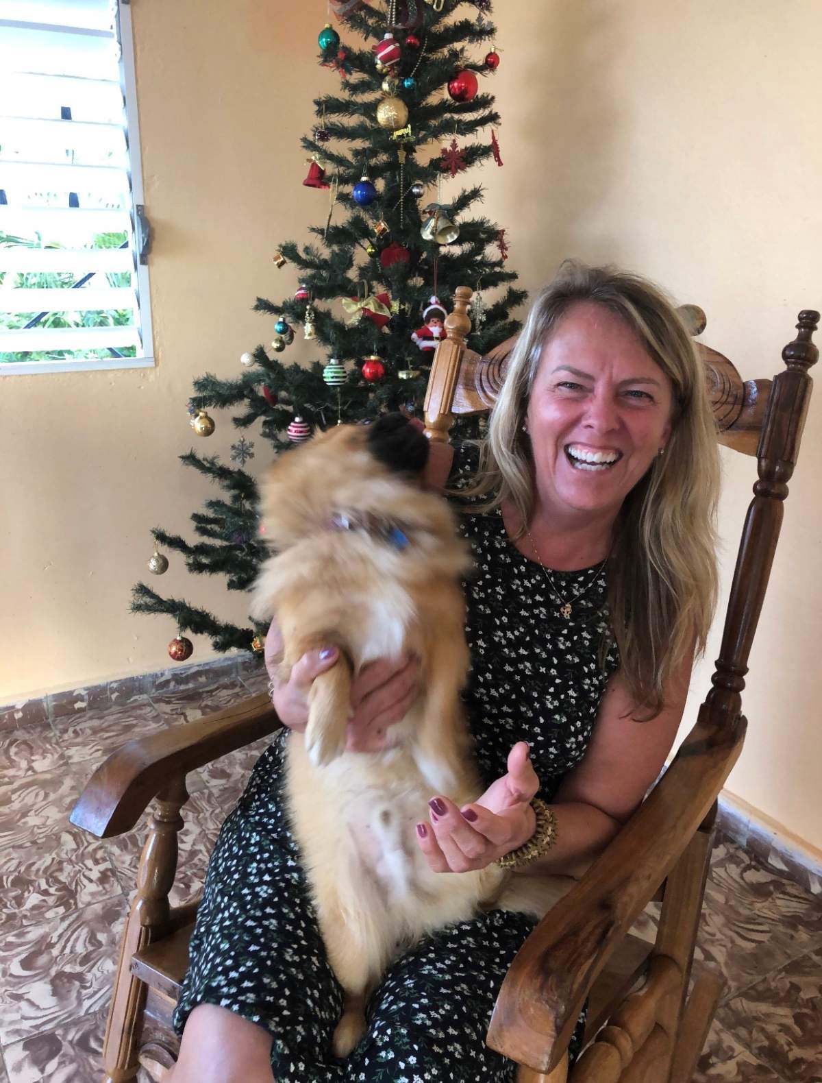 Gina Goulet with her chihuahua Ellie.