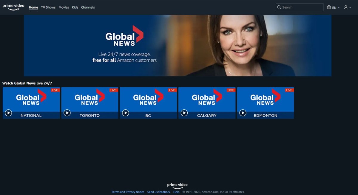 Amazon Prime Video, Global News partner to provide Canadians with 24/7