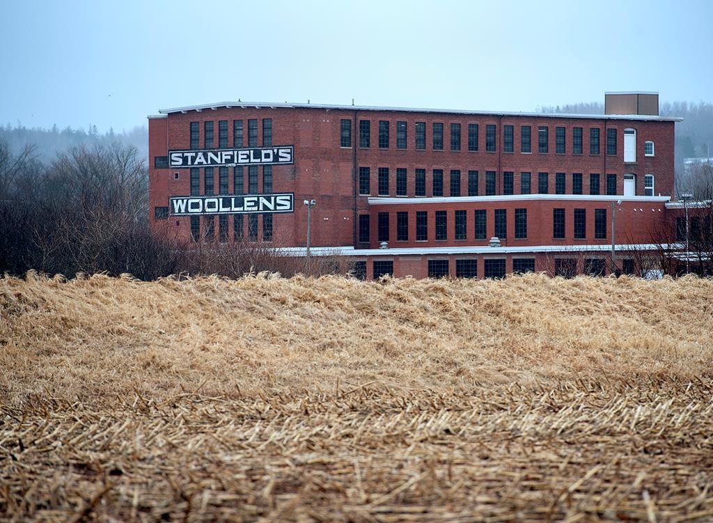 Part of Stanfield's Ltd., a Canadian garment manufacturing company which has been in operation since 1856, is seen in Truro, N.S. on Tuesday, March 31, 2020. The federal government is spending $2 billion to procure more diagnostic testing, ventilators, and personal protective equipment for front-line workers in the COVID-19 fight and Stanfield's is among a group of companies that has signed a letter of intent to contribute to Canada’s stockpile. THE CANADIAN PRESS/Andrew VaughanTHE CANADIAN PRESS/Andrew Vaughan.