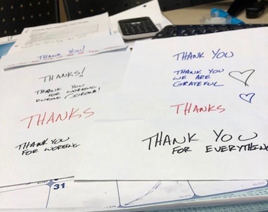 Staff at a grocery store in Antigonish, N.S., were recipients of an anonymous cash gift recently that they decided to "pay forward" by buying four orders of groceries for seniors. Patti Hilton, manager of the Atlantic Superstore, says a man dropped off 10 sealed envelopes for store staff on Monday that were covered with messages such as  "Thank you for working," and "Thank you for all you're doing during COVID-19".