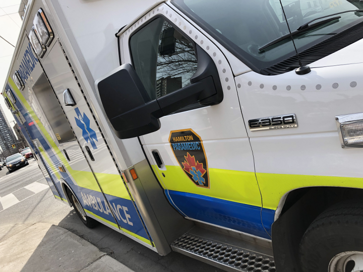 Photo of a Hamilton Paramedics ambulance.