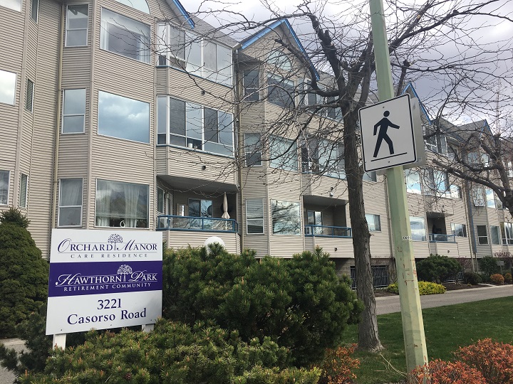 The province said a single case of COVID-19 has been confirmed at the Hawthorn Park retirement residence in Kelowna.