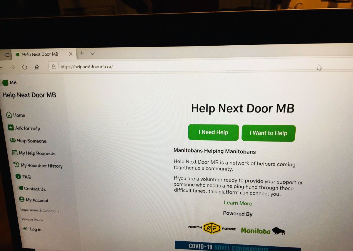 The Help Next Door MB website.