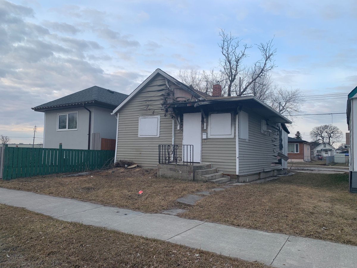 This home on Pacific Avenue in Winnipeg suffered significant damage during an overnight fire. 