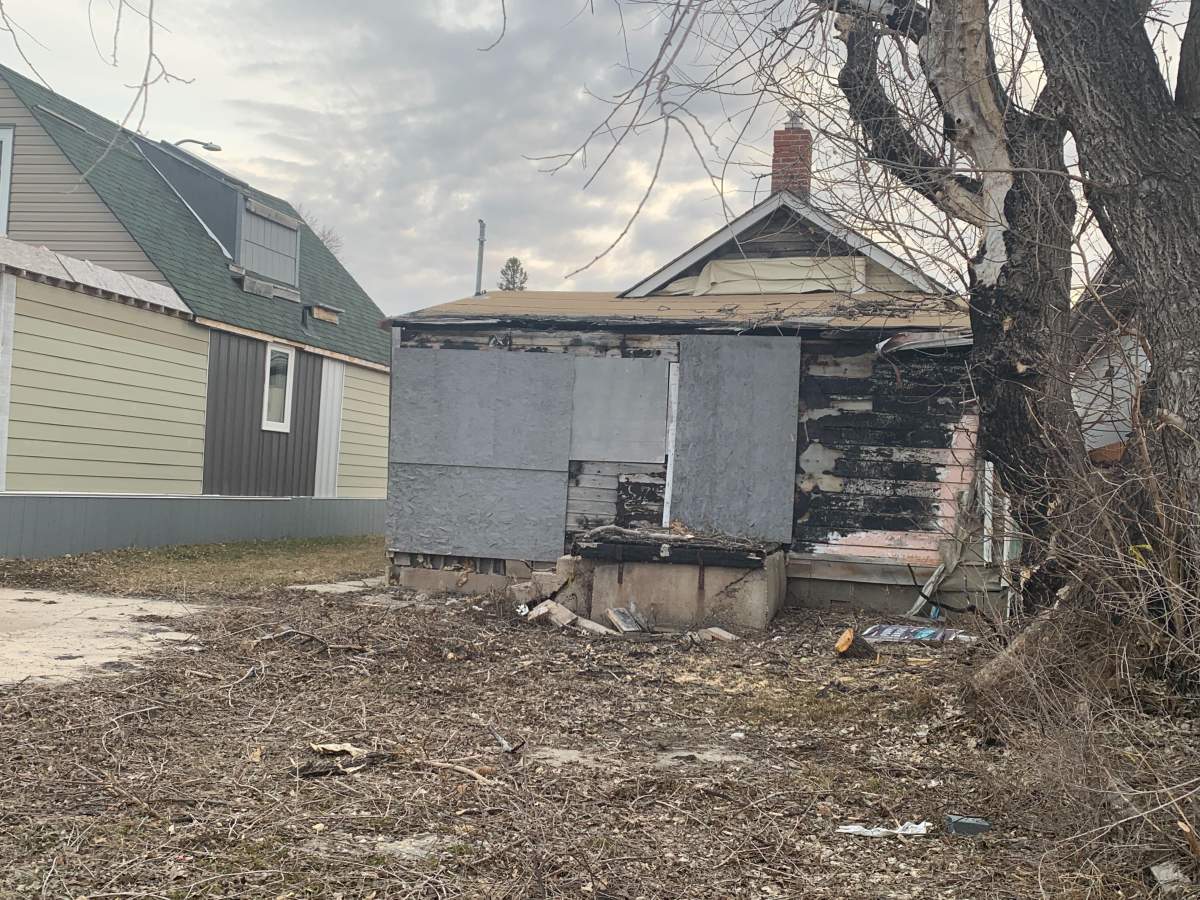 This home on Pacific Avenue in Winnipeg suffered significant damage during an overnight fire.