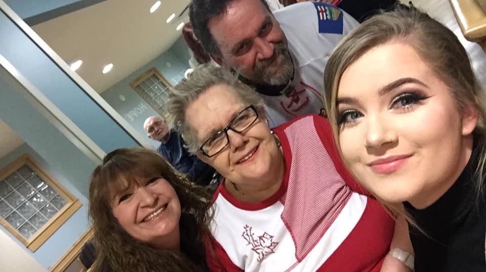 Doris Rousseau and her family.