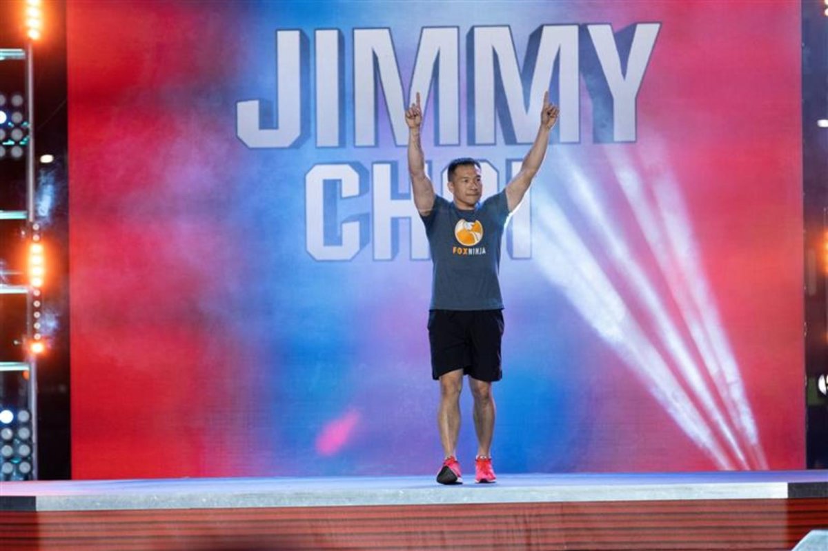 Jimmy Choi competing on 'American Ninja Warrior.'.