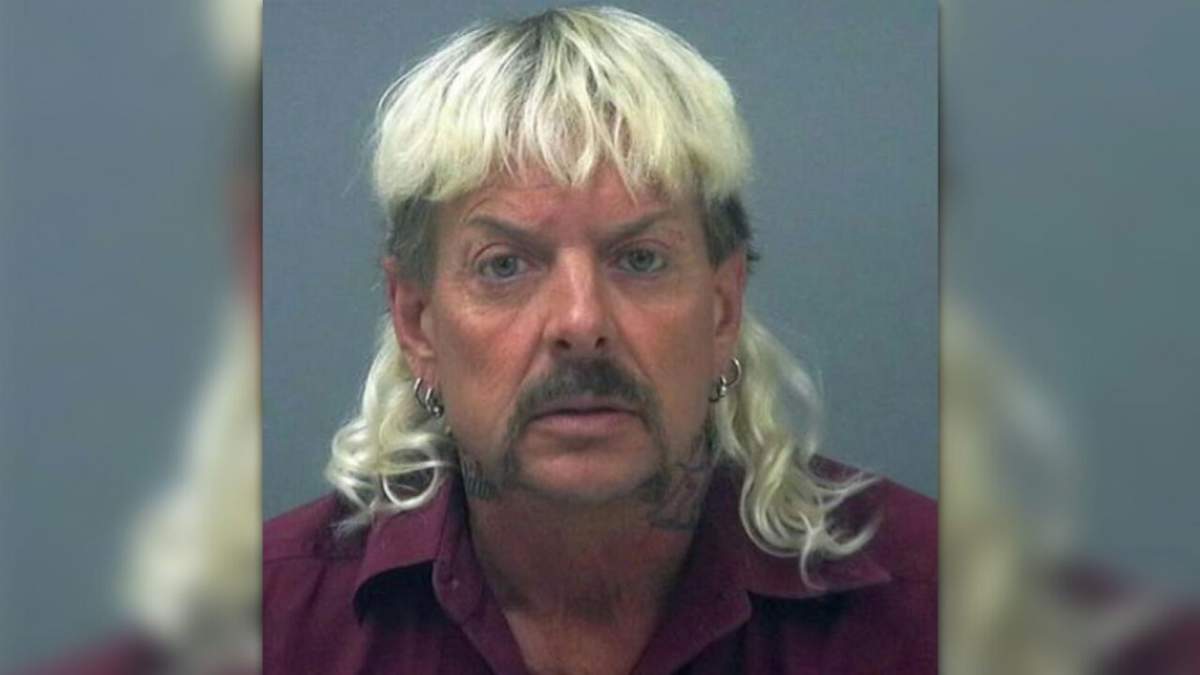 Joe Exotic seen in a Santa Rosa County Jail booking photo.